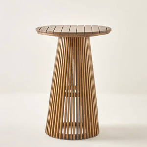 ชุดเฟอร์นิเจอร์บาร์สำหรับสวนกลางแจ้ง ชุดเก้าอี้บาร์ไม้สักทันสมัยพร้อมโต๊ะสูง สำหรับรับประทานอาหาร โรงแรม อพาร์ทเมนท์ วิลล่า - เซเลน่า - Product Image 5