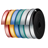 Bande LED latérale en alliage d'aluminium à surface revêtue pour usage industriel, largeur 6cm/8cm, bobines de 100m par rouleau, canal de lumière latérale