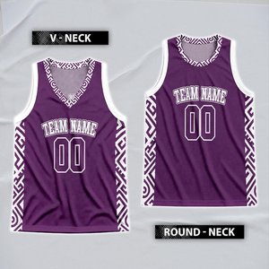 Conjunto de Uniforme de Baloncesto Personalizado, Blanco Sólido, Sublimado, Cuello en V, Manga Corta, Unisex, para Adultos, 100% Poliéster - Product Image 3