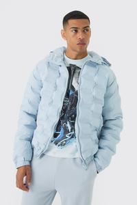 Chaqueta acolchada premium OEM para hombre, para invierno, informal, para exteriores, a prueba de viento, con cierre de cremallera y bolsillos laterales, abrigo para hombre - Product Image 1