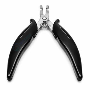 Pinzas de Acero Inoxidable de Alta Calidad de 6 Pulgadas para Remover Extensiones de Cabello, Ligeras, Reutilizables, Negras, para Salón de Belleza - Product Image 1