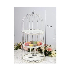<b>Vintage</b> Metal <b>Cake</b> <b>Stand</b> Decorative Dessert Display for Weddings Birthdays and Anniversary Parties - Product Image 5