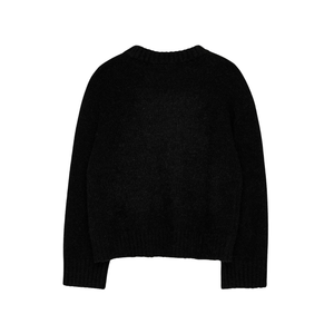 Suéter de Invierno para Mujer, Oversize, con Cuello Camisero, Casual, Holgado, de Punto, Manga Media, Color Sólido, con Botones al Frente, Estilo Vintage - Product Image 2