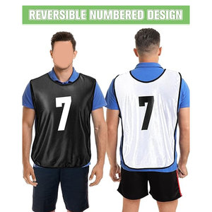 Chalecos Deportivos para Entrenamiento de Fútbol, Chalecos Numerados para Equipos de Fútbol con Cinturón Ajustable, Petos de Entrenamiento para Jóvenes y Adultos - Product Image 3