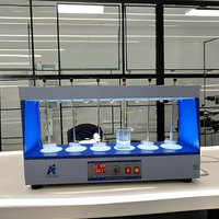 Machine flocculatrice Amaze Brand à 6 bacs avec affichage LED, 220V, protection IP55 pour tests d'eau en laboratoire, avec garantie d'un an