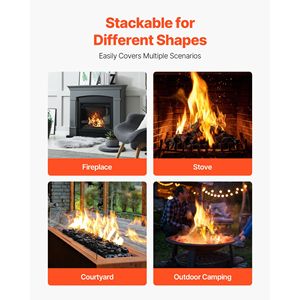 Pietre Laviche 0.8-1.2 Pollici, Pietre Decorative Riutilizzabili per Bracieri da Interno ed Esterno - Product Image 2