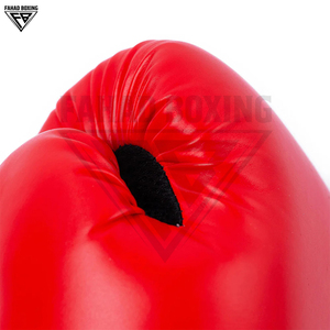 Guantes de Boxeo Rojos Duraderos, Novedad en Guantes de Combate Muay Thai, con Absorción de Impactos y Soporte para Muñeca, Material PU, Venta al Por Mayor - Product Image 6