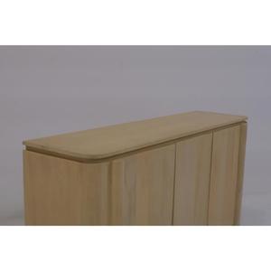 Solid Mango European Design <b>Sideboard</b> Buffet Cabinet 4 Doors Pillar Legs Modern Living Room <b>Storage</b> Furniture (4 ft Capacity) - Product Image 2