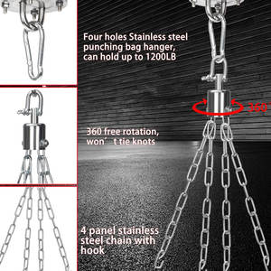 Sac de frappe robuste pour l'entraînement de boxe et de fitness, équipement suspendu durable pour les arts martiaux - Product Image 6