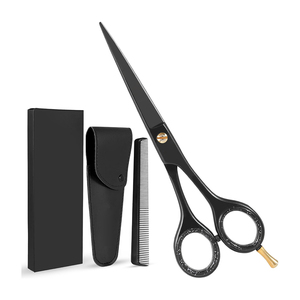 Professional Barber Hair Trimming Shears Stainless Steel Scissors Smooth Silent Precision Cutting Comb Hair Salon Supplies - Product Image 1