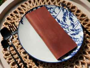 Tarjetero de Cuero Genuino Colorido de Lujo Hecho a Mano, Funda para Billetes de Cuero Real Teñida a Medida, Vibrante, Cafes LBH-0238 - Product Image 3