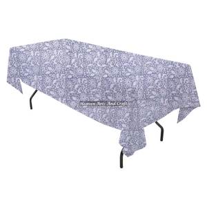 Mantel Rectangular Floral de Algodón Estampado a Mano 2026 - ¡Oferta de Año Nuevo para Bodas y Fiestas en Casa! - Product Image 1