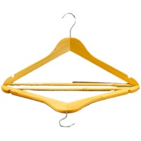 Cintres en bois de pin personnalisés abordables de grande qualité à faible quantité minimale de commande pour les acheteurs en gros