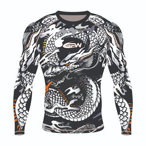 Nueva Camiseta de Protección Deportiva Negra y Roja de Manga Larga, Diseñada para Brindarte la Mejor Experiencia de Lucha/Entrenamiento - Product Image 1