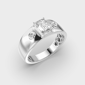 Fashion 925 Sterling Silver Moissanite Diamond Wedding Band <b>Ring</b> <b>for</b> <b>Men</b> Premium Elegant Sparkling Luxury Jewelry Gift - Product Image 3