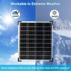 Premium Mono Cells Solar panel 12V 18V 10W 15W 25W 30W 45W 60W 75W 90W Kleines Solar-PV-Panel für RV Trailer Farm Battery - Product Image 4
