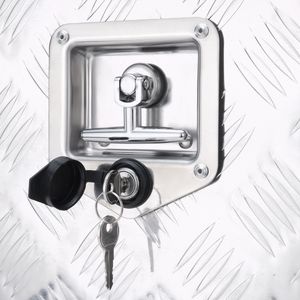 Cassetta Portaoggetti per Camion in Alluminio Resistente 91x35x40 cm con Piastra Diamantata, Chiavi e Accessori per il Controllo del Carico Resistenti all'Acqua - Product Image 3