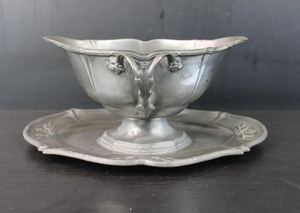 European Vintage Silver Color Old Flower Arrangement Wedding Arrangement Simulation Flowers Iron Flower <b>Pots</b> Handmade Gravy Boat - Product Image 2