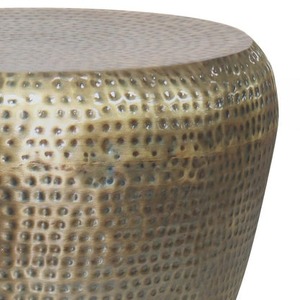 Mesa de Centro de Metal Texturizado Moderno Pure Living, Muebles Hechos a Mano para Sala de Estar Contemporánea - Product Image 6