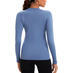 Tops Deportivos de Yoga para Mujer, Tallas Grandes, Cuello Redondo, Transpirables, de Secado Rápido, Compresión, Ecológicos, Elásticos en Cuatro Direcciones - Product Image 3
