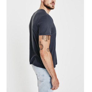 Camiseta de Manga Corta con Cuello Redondo para Hombre, 100% Algodón/Mezcla de Algodón y Bambú, Corte Regular, Ecológica, Transpirable, Anti-UV, de Secado Rápido - Product Image 3