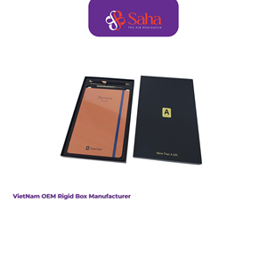 Coffret Cadeau d'Entreprise Personnalisé OEM Luxe Noir Mat, Bloc-notes, Stylo, Boîte d'Emballage, Boîte Rigide en Carton Premium, Fabricant Vietnam Facto - Product Image 5