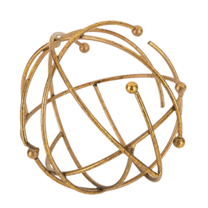 Sphère armillaire moderne en métal noir, sculpture de bureau, sphère artisanale en rotin, globe armillaire décoratif - Product Image 6