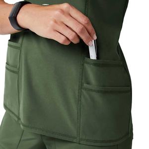 Hot Sale <b>Doctor</b> Uniforms Medical Nursing Scrubs Uniform Clinic Scrub <b>Sets</b> Short Sleeve Tops Pants Uniform Nurse BY BS 2026 - Product Image 5