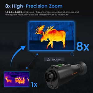 GTGUARD AI15 Monocular Térmico WiFi de Mano con Visión Nocturna, Aumento de 8x, 60Hz, IP66 Impermeable, Zoom, para <span class=keywords><strong>Caza</strong></span> y Actividades al Aire Libre - Product Image 3