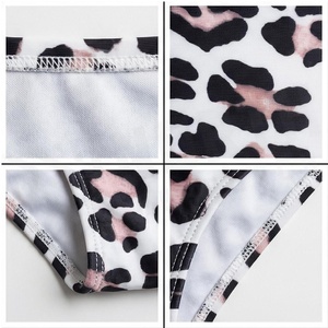 NORTH APPROACH – Bas de bikini taille haute imprimé léopard pour femme, maillot de bain extensible, coupe régulière, sous-vêtement tricoté à motifs - Product Image 4