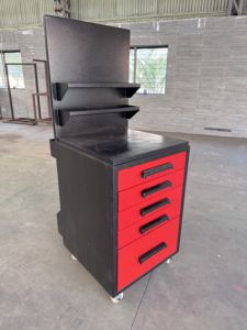 Premium 275KG Heavy-Duty <b>Tool</b> Trolley | | 5-<b>Drawer</b> Mobile Workshop Cabinet With Upper Work Tray, Rear Tray And Central Lock - Product Image 1