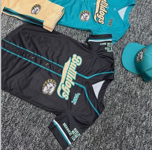ชุดเบสบอลบูลด็อกส์ชุดเสื้อเจอร์ซีย์โพลีเอสเตอร์แขนสั้นดูดซับความชื้นกางเกงเด็กผู้ชายเด็กทุกฤดูกาล - Product Image 3