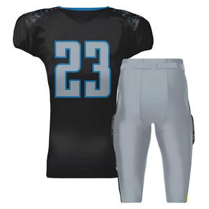 Tenues de football américain personnalisées pour adultes, unisexes, respirantes, tissu anti-humidité, séchage rapide, 100% polyester - Product Image 2