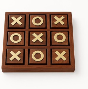 Rustic Wooden Cross Circle Board Handmade Traditional Tabletop Strategy <b>Activity</b> Family Party Indoor Outdoor Recreation - Product Image 6