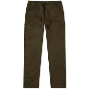 Men Streetwear 100% Cotton Multi Pocket Cargo Pants With Straps Summer Lightweight Casual Work Trousers Jogger Pants OEM - Product Image 2