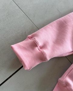 Sudadera con Capucha Rosa, Cierre de Cremallera, Corte Regular, Forro Polar de Algodón, Diseño con Bolsillos, Informal, Unisex, Ropa de Invierno, Estampado, Cómoda - Product Image 6
