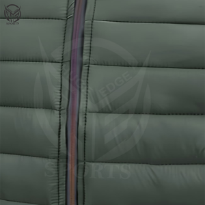 Chaqueta de Invierno con Capucha 100% Poliéster, Cierre de Cremallera, Tela Brillante con Burbujas, Secado Rápido, Resistente al Viento, Transpirable, Personalizada para Hombre - Product Image 2