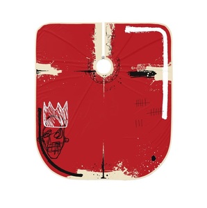 Delantal de peluquería profesional de poliéster impermeable con logo personalizado, capa de lona roja profunda para barbería y peluquería, ideal para cortes de pelo. - Product Image 1