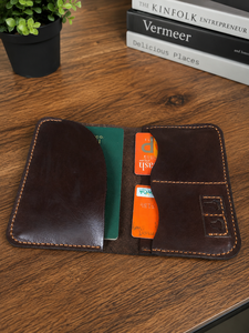 Portefeuille de voyage Anwar Enterprises en cuir PU de qualité supérieure, vintage, avec blocage RFID, cousu à la main, plusieurs emplacements pour cartes, compagnon de voyage - Product Image 3