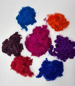 Fibra de Seda de Sari Reciclada Teñida a Mano de Primera Calidad para Hilado Artesanal, Tejido y Artes de la Fibra – Textiles Ecológicos Sostenibles - Product Image 4