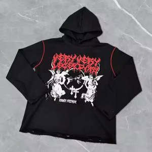 Sweat à Capuche Zippé Décontracté 100 % Coton pour Homme, Manches Longues, Polaire d'Hiver Respirant avec Poches, pour Impression – En Gros - Product Image 3