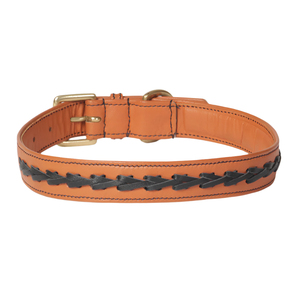 Flair Napa Leather Dog <b>Collar</b> Braided Design Soft Padded Adjustable Handmade Durable Heavy Duty Comfortable <b>Pet</b> <b>Collar</b> - Product Image 1