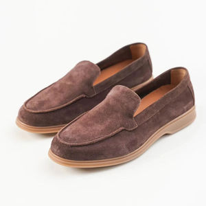 Faux Suede Chunky Penny Lama Loafers <b>Shoes</b> Walking Wedding party Footwear Outdoor Trainer Sneakers Suede Loafers Breathable - Product Image 1