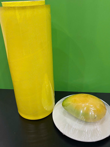 Hot Sale Transparent Flexible Household <b>Plastic</b> Film PVC Cling <b>Wrap</b> Roll for Food Packaging & Cutter Use - Product Image 3