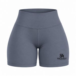 <b>Women</b> Slate <b>Blue</b> Gym <b>Shorts</b> High Waist Stretch Fitness Running Yoga Workout Athletic Sports <b>Shorts</b> Activewear Training <b>Shorts</b> - Product Image 1
