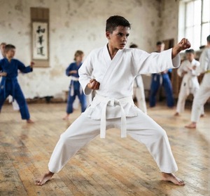 Pantalones de Karate con Cintura Elástica para Adultos, Blancos, Negros, Rojos, Azules, para Práctica de Artes Marciales - Product Image 1