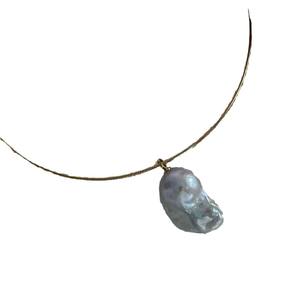 Collier en perles d'eau douce baroques dorées, style luxueux et séduisant à la française, collier bus pour femmes, collier bus design - Product Image 5