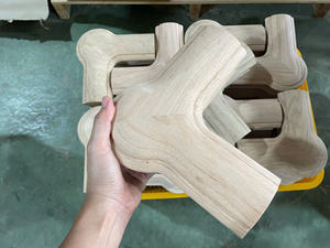 Accessoire de rampe d'escalier en bois massif peuplier, installation facile, embout à quart de tour à 90 degrés, pièces d'escalier écologiques et durables pour - Product Image 3