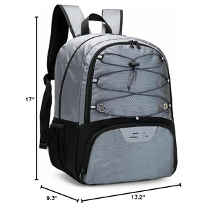 Sac de sport unisexe haute performance en nylon et polyester imperméable, léger, avec fermeture éclair externe, design personnalisé, idéal pour le lacrosse - Product Image 3