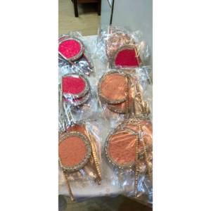 Pearl Hand Fans Decorated Party Favors for Ramadan Nikkah Henna Weddings-Reusable <b>Gifts</b> Mehendi giveaways Shaadi <b>Eid</b> - Product Image 4